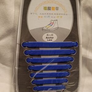 No Tie Vibrant Blue Shoelaces by Anchor Lace